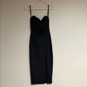 Strapless Elegant Black Women's Dress